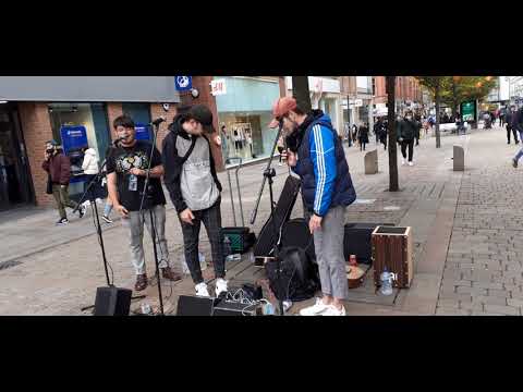 Lewis Capaldi - Someone you loved - Busking cover by Ross Anderson & Kieran McGuire & George William
