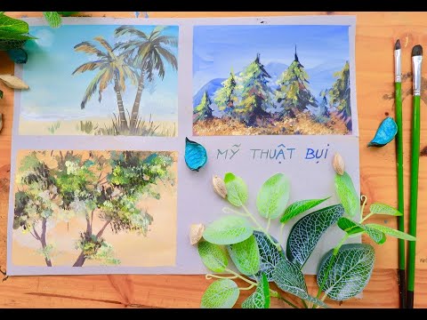 Học vẽ phong cảnh - Bài 2 - Vẽ Cây đơn giản