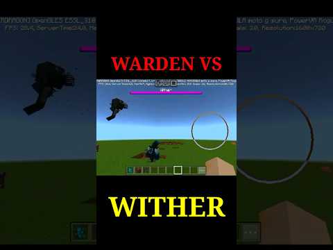 MNE BOND - The Ultimate Battle: Warden Vs Wither🔥#minecraft #shorts