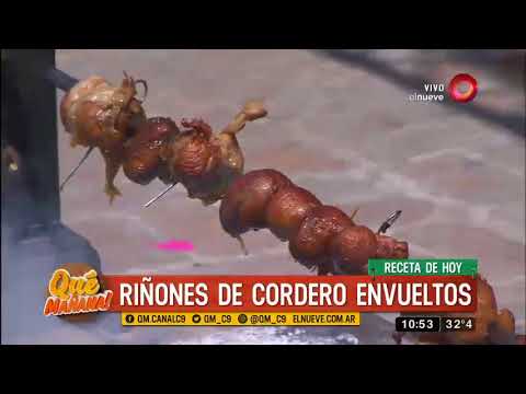 Receta de chinchulines de cordero con ajo con limón grillado y riñones de cordero envueltos