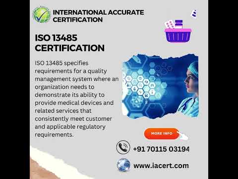 Iso 13485:2016 certification consultancy service