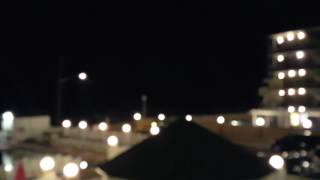 Beach hotel at night