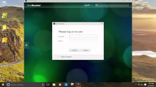 XenApps Citrix Receiver Setup on Windows 10