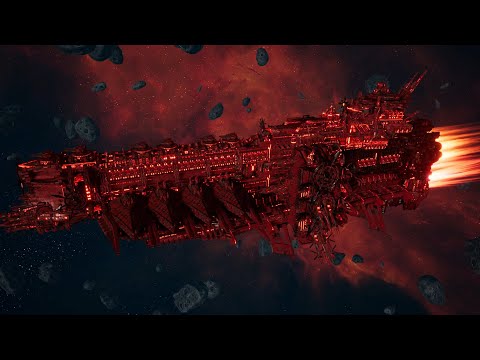 Skalgrim Mod 2021: Abyss - Word Bearers vs Imperial Navy - Battlefleet Gothic Armada 2