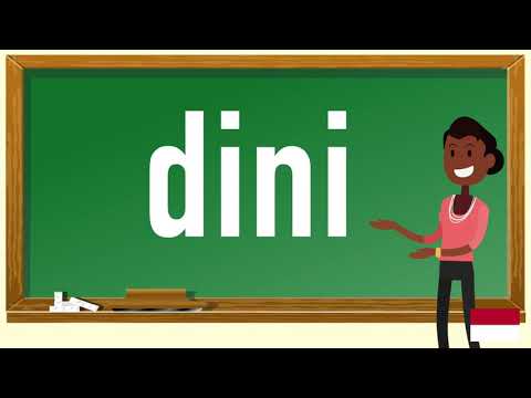 How to pronounce dini  in Indonesian