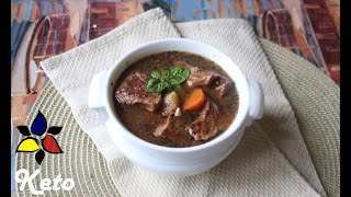 All American Slow Cooker Keto Beef Stew | Keto Recipes