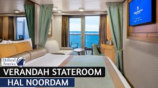 HAL Noordam | Verandah Stateroom Walkthrough Tour & Review 4K | Holland America Cruise Line