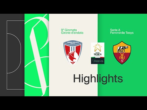 Women's Molfetta vs. Women's Roma 2-7 | Goals and highlights | Matchday 9 | Serie A Tesys 2025/2026
