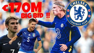 Chelsea News | Haaland 172 MILLION gets it DONE | Antoine Griezmann back up option | Jorginho Euros