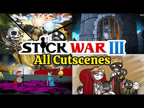 Stick War 3 Campaign King Zarek's Map - All Cutscenes