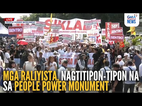 Protesters rally at People Power Monument over flood control corruption | GMA Integrated News