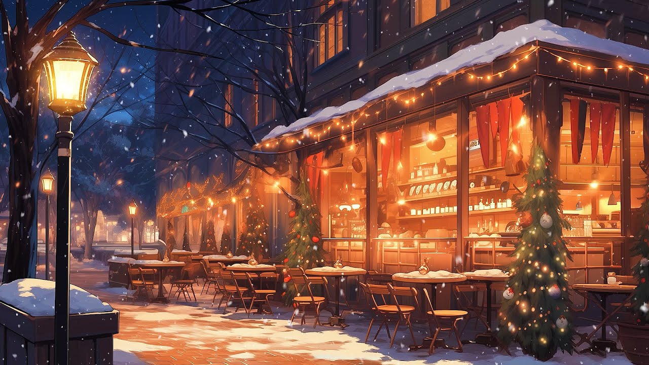 Cozy Christmas Coffee Shop 🎄 Best Christmas Lofi 🎄 Lofi December Vibes To Enjoy The Holiday Vibes