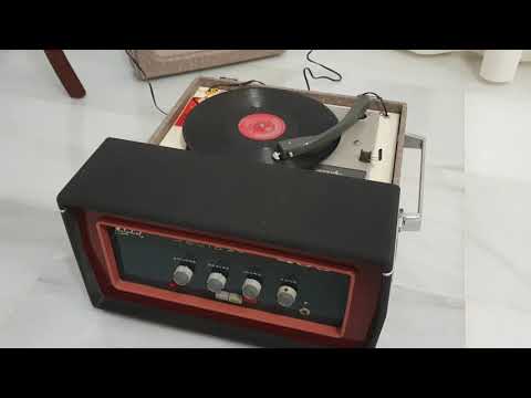 The Beatles 78 rpm record in electric 1963 Melodial player