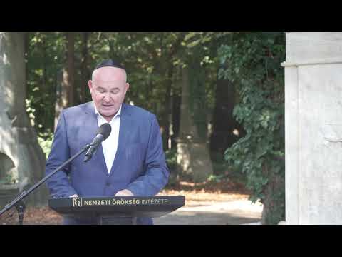 Lajta Béla építész sírjának felújítása alkalmából tartott megemlékezés