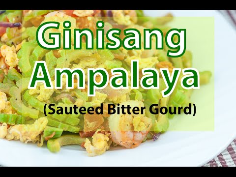Ginisang Ampalaya with Shrimp (Sauteed Bitter Melon)
