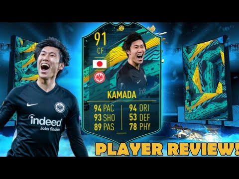 FIFA 20 (91) PLAYER MOMENTS KAMADA PLAYER REVIEW! (91 RATED PLAYER MOMENTS KAMADA)