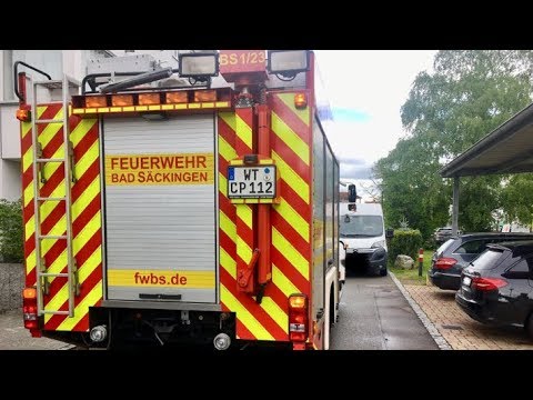 Feuerwehreinsatz mit Hindernissen: Auto blockierte Rettungsweg in Bad Säckingen [28.04.2019]