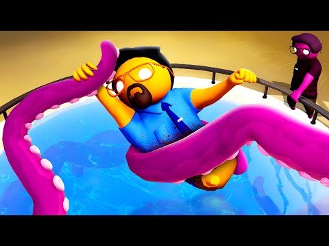 Feeding My Friend to an OCTOPUS - Gang Beasts (Funny Moments)