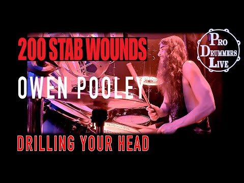 Owen Pooley - 200 Stab Wounds - Drilling Your Head (Live Drum Cam)