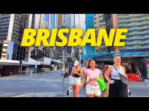 Brisbane 4K Walking Tour and River Cruise 🎥🚶‍♂️🛥️