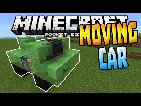 FuzionDroid - MOVING CARS in MCPE!!! - 1.1+ Slime Block Creation - Minecraft PE (Pocket Edition)