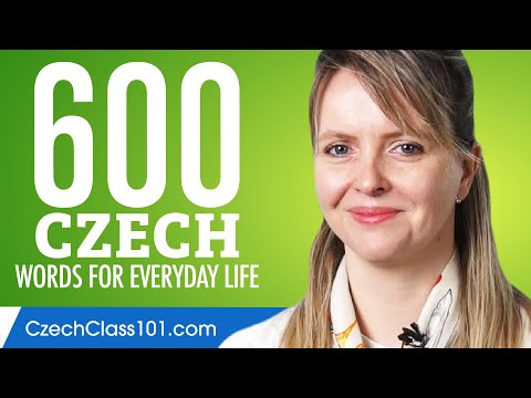 600 Czech Words for Everyday Life - Basic Vocabulary #30