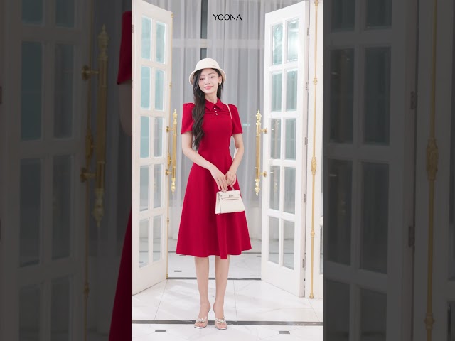 NH10A709 - Đầm tuyết nhung