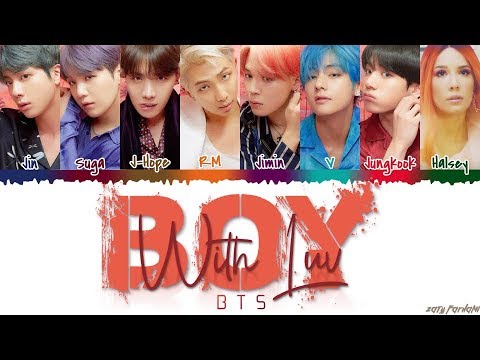 BTS (방탄소년단) - &#39;BOY WITH LUV&#39; feat Halsey Lyrics [Color Coded_Han_Rom_Eng]