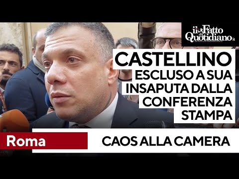 Caos a Montecitorio, Castellino escluso a sua insaputa dalla conferenza stampa alla Camera