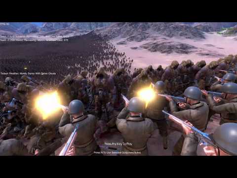 1,000 US Soldiers (Attack) vs 40,000 Wild Men (Attack 2 Group)