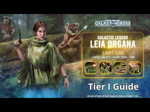SWGOH Galactic Legend Leia Organa Unlock Guide - Tier 1