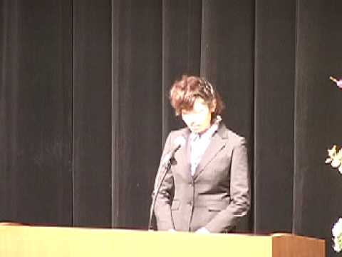 2009/04:入学式：新入生代表のことば その1 石川 和さん