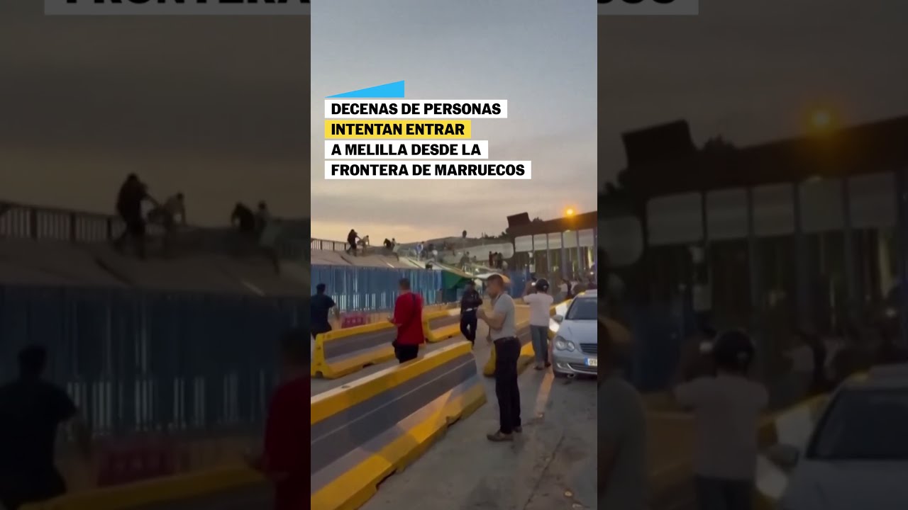 Los INTENTOS de entrar en MELILLA desde MARRUECOS #shorts