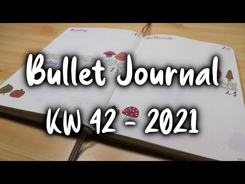 Wochendeko | KW 42 - 2021 | Bullet Journal | Plan with me [German/Deutsch]