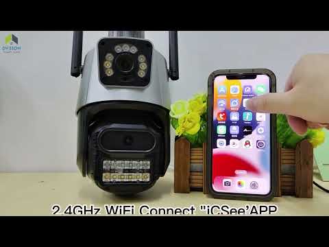 Dvsion Dual Screen Dome PTZ WiFi Camera Dual lens IR Color Night Vision Outdoor Security IP Camera F