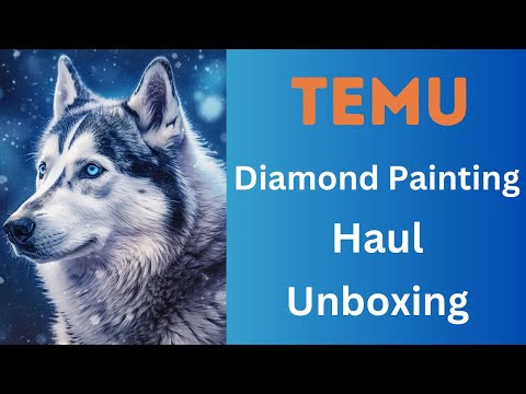 Large Temu Diamond Painting Haul - Unboxing - Diamond Art Kits - Cross Stitch