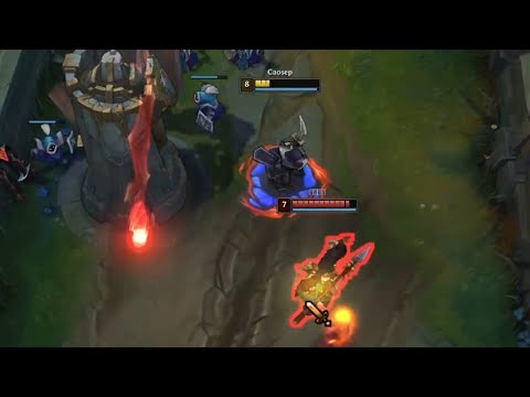10% HP Master Yi tries to dive 95% HP Nidalee