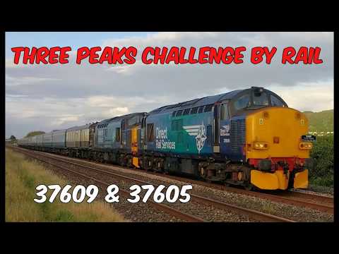 Prestatyn 15.6.2017 - Three Peaks Challenge by Rail - DRS Class 37 double header