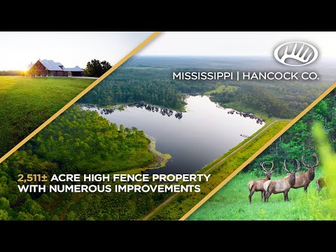 High Fence Property With Numerous Improvements | Hancock County, MS 2,511± Acres