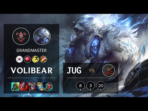 Volibear Jungle vs Graves - KR Grandmaster Patch 11.21