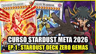CURSO STARDUST DRAGON : EP.1 - NOVO STARDUST DRAGON DECK META VERSÃO ZERO GEMAS PARA INICIANTES !!!