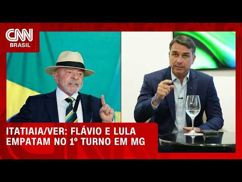 Itatiaia/Ver: Lula e Flávio empatam com 34,6% no 1º turno em Minas | CNN NOVO DIA