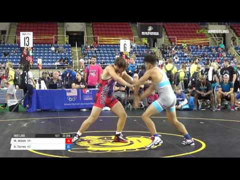 Junior GR 160 Round of 64 - Mitch Wilett (OR) vs. Andrew Torres (AZ)