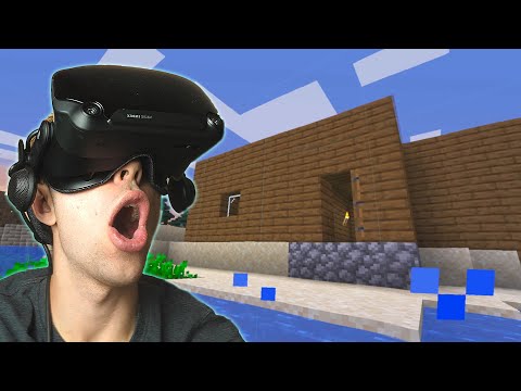 My new beach house in Minecraft VR