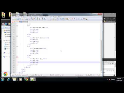 HTML Tables and Lists