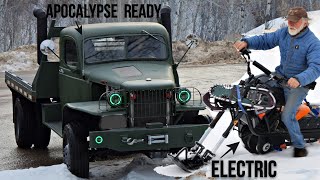 Ruffian Send-E Snow Bike OR Modified Army Truck?