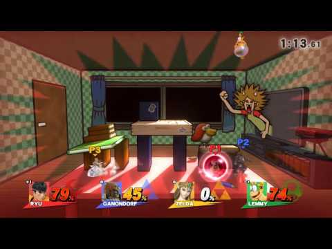SSB4 For Fun - Zowayix (Ryu) vs. Aquaina (Ganondorf) vs. Boe (Zelda) vs. Speedster (Bowser Jr)