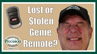 What to do if your Genie Garage Door Remote is Lost or Stolen!