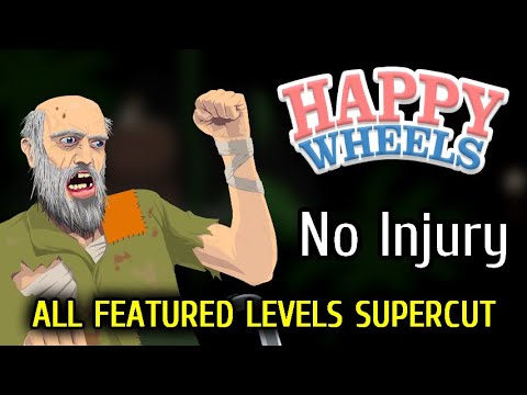Happy Wheels - All Featured Levels [No Damage] (Supercut)