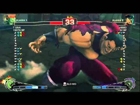 lsy9983 [Bison] vs T SRAI [Blanka] SSF4 Japanese Online Ranked Matches - TRUE-HD